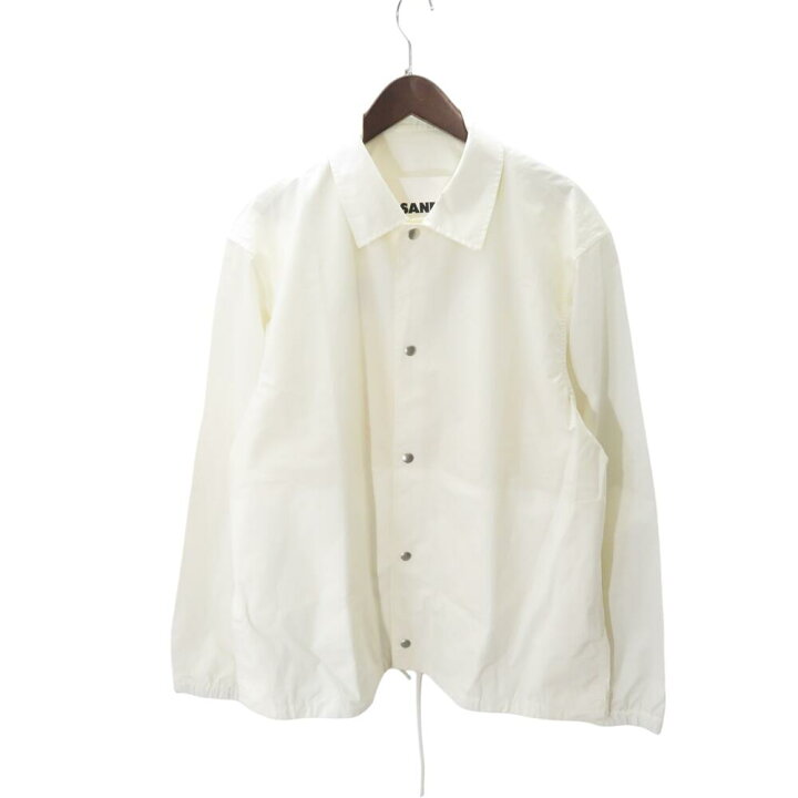 楽天市場】JIL SANDER 20aw Logo Print Coach Jacket Ivory Size-50 