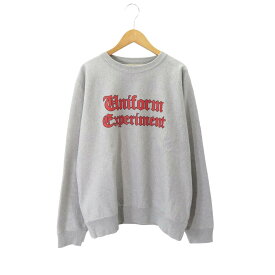 UNIFORM EXPERIMENT 23aw GOTHICLOGO CREWNECK SWEAT Size-1 UE-232022 ユニフォームエクスペリメント ゴシックロゴ スウェット 大名店【中古】