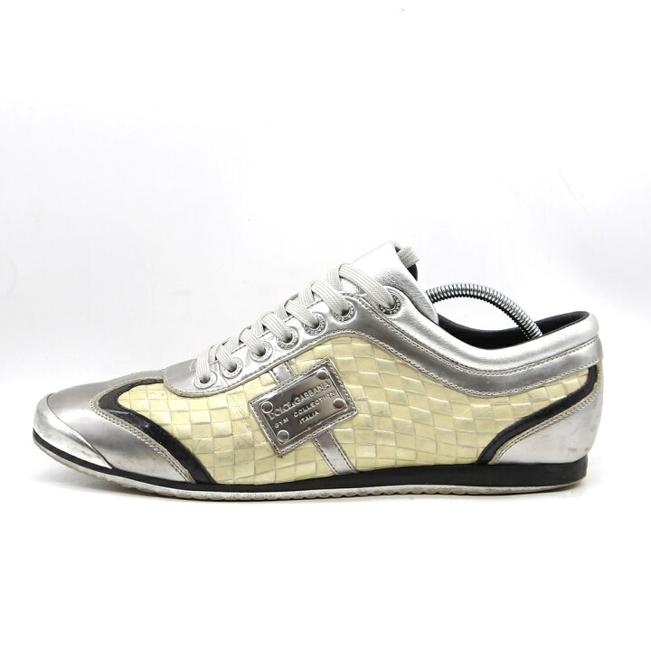 楽天市場】DOLCE&GABBANA SILVER LOW CUT SNEAKER Size-28 CA0503 