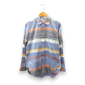 ENGINEERED GARMENTS L/S PATCH WORK SHIRT Size-XS エンジニアドガーメンツ パッチワーク シャツ 大名店【中古】