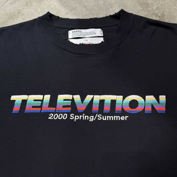 楽天市場】DAIRIKU x SSZ 22aw TELEVITION L/S TEE SIZE-FREE BM-8 