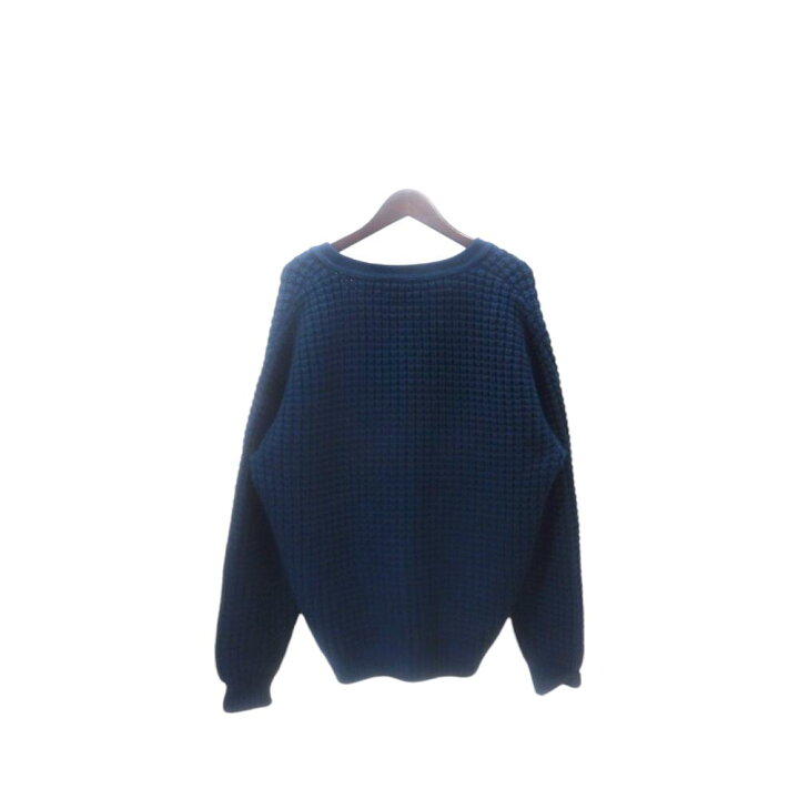 楽天市場】WACKO MARIA 24aw WAFFLE KNIT CARDIGAN BLUE サイズL ワコ 