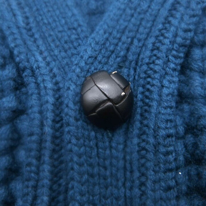楽天市場】WACKO MARIA 24aw WAFFLE KNIT CARDIGAN BLUE サイズL ワコ 