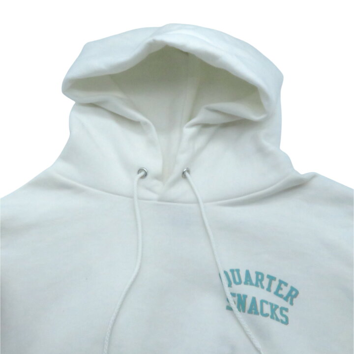 楽天市場】QUARTER SNACKS SNACKMAN HOODIE WHITE サイズXL 