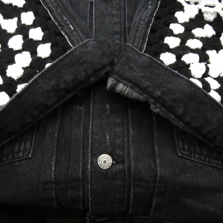 楽天市場】DISCOVERED 25SS CROCHET DENIM BLOUSON BLACK サイズ3 DC 