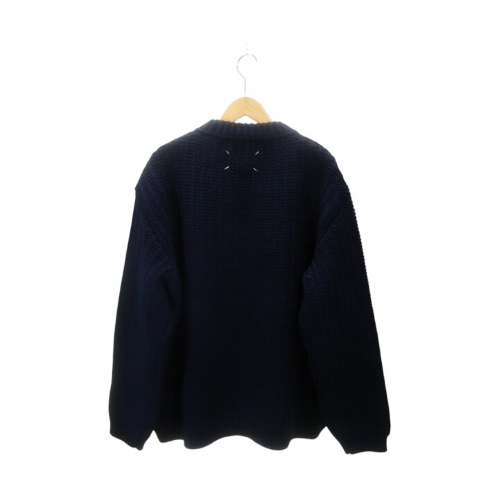 楽天市場】MAISON MARGIELA 23aw RIB ZIP UP KNIT JACKET NAVY size-L 