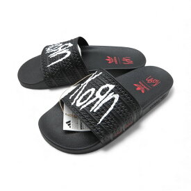 KORN×ADIDAS 24aw ADILETTE BLACK サイズ29.5cm IH3753 箱有 コーン アディダス アディレッタ サンダル 大名店【中古】