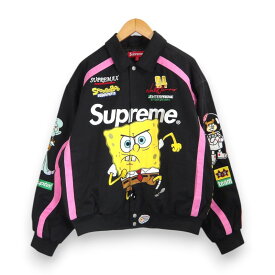 SUPREME×Jeff Hamilton 25ss Spongebob Racing Jacket Black サイズM シュプリーム ジェフハミルトン スポンジボブ レーシングジャケット 大名店【中古】