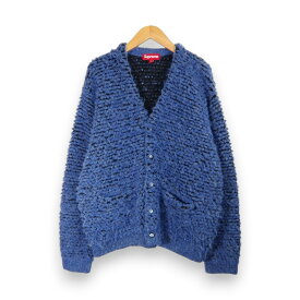 SUPREME 24aw Textured Knotted Cardigan Blue サイズM シュプリーム テクスチャード ノッテッド ニット カーディガン 大名店【中古】