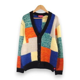 SUPREME 19ss Patchwork Mohair Cardigan Multicolor サイズS シュプリーム パッチワーク モヘヤ ニット カーディガン 大名店【中古】
