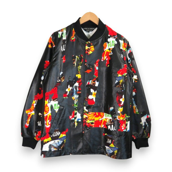 楽天市場】C.D.G HOMME PLUS 20aw MULTI PRINT JACKET BLACK サイズM 