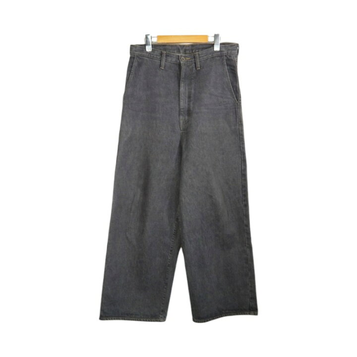 楽天市場】KAPITAL 14OZ BLACK DENIM PORT BAGGY PANTS サイズ3 