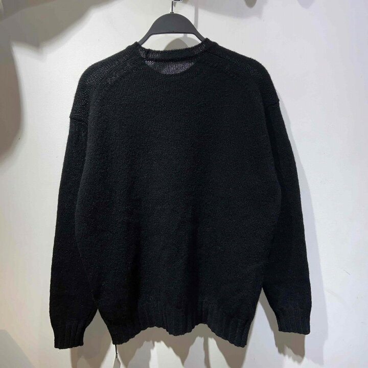 楽天市場】AURALEE 23aw SHETLAND WOOL CASHMERE KNIT P/O #BLACK SIZE 