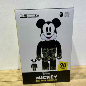 MEDICOM TOY BE@RBRICK A BATHING APE MICKEY MOUSE 100%&400% BAPE メディコムトイ ベアブリック アベイシングエイプ ミッキーマウス ベイプ 心斎橋店【中古】