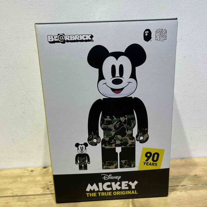 楽天市場】MEDICOM TOY BE@RBRICK A BATHING APE MICKEY MOUSE 100 