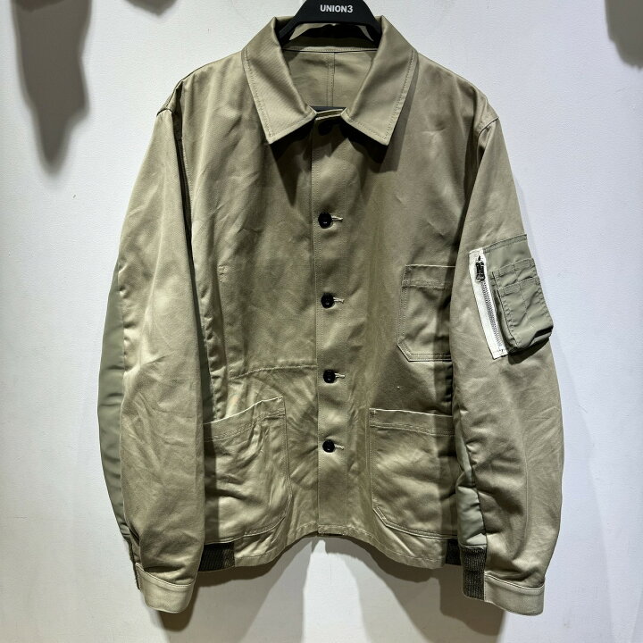 楽天市場】SACAI 24SS COTTON CHINO x NYLON TWILL BLOUSON 24-03316M  