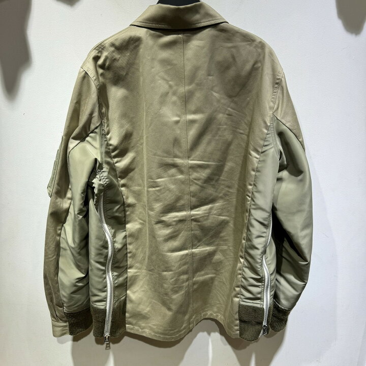 楽天市場】SACAI 24SS COTTON CHINO x NYLON TWILL BLOUSON 24-03316M  