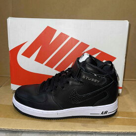 NIKE x STUSSY AIR FORCE 1 MID BLACK/BLACK 25.0cm DJ7840-001 ナイキ ステューシー エアフォース1ミッド ブラック スニーカー 心斎橋店【中古】