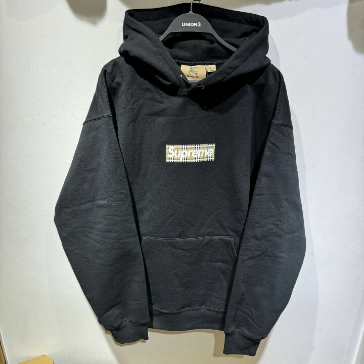 楽天市場】SUPREME 22ss BURBERRY BOX LOGO HOODED SWEATSHIRTS XL  