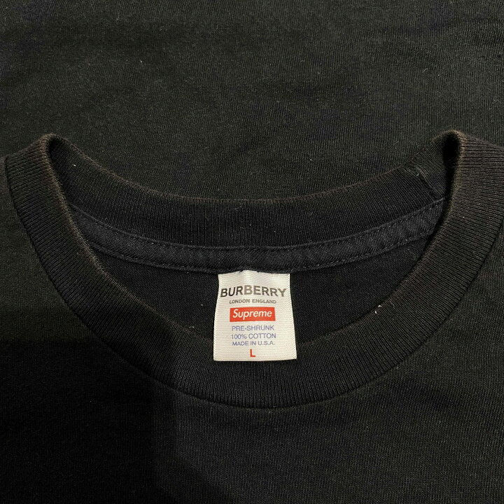 楽天市場】Supreme 22ss Burberry Box Logo Tee Lサイズ シュプリーム 