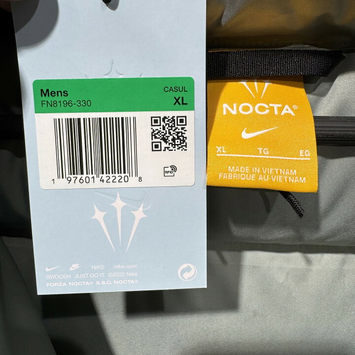 楽天市場】NIKE NOCTA PUFFER JACKET SIZE-XL FN8196-330 ナイキ 