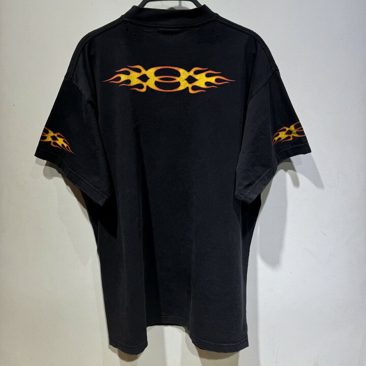 楽天市場】BALENCIAGA FLAME SHORT SLEEVE T-SHIRT SIZE-L 787349 