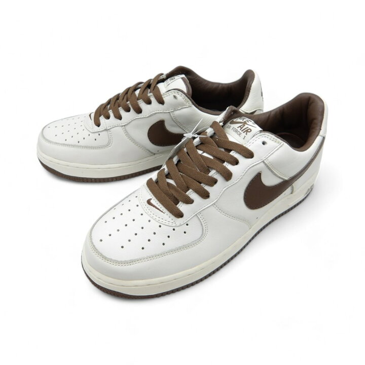 楽天市場】NIKE 2004 WMNS AIR FORCE1 PREMIUM WHITE/BRONW サイズ27.0 