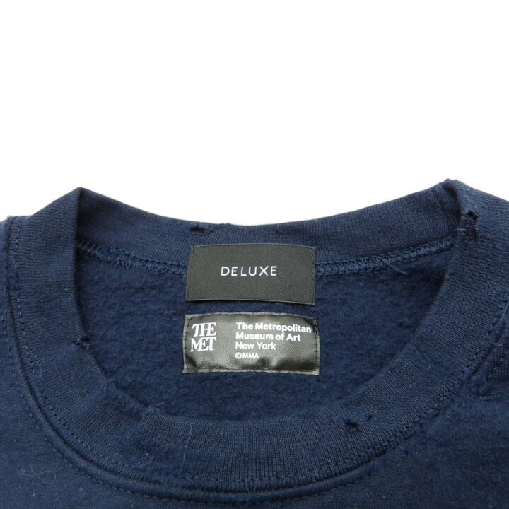 楽天市場】DELUXE 24aw THE MET CREW NAVY サイズM 24AD2657  