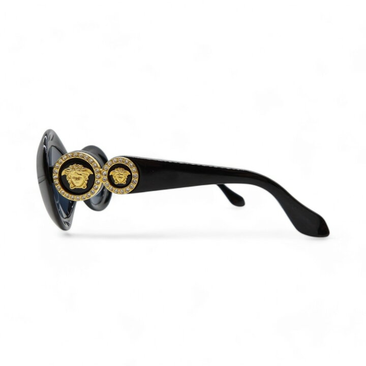 楽天市場】GIANNI VERSACE MOD.418/C OVAL SUNGLASSES BLACK ジャンニ  