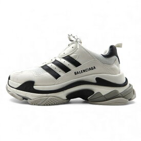 BALENCIAGA ADIDAS TRIPLE S WHITE サイズ29.0cm 710021 箱有 バレンシアガ アディダス トリプルエス コラボ スニーカー 大名店【中古】
