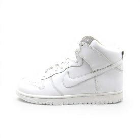 NIKE 2005 DUNK HI LEATHER WHITE サイズ26.0cm 309432-111 箱有 ナイキ 05年製 ダンクハイ レザー スニーカー 大名店【中古】