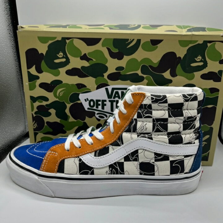 楽天市場】VANS 22ss A BATHING APE SK8-HI MULTI CAMO 27cm ヴァンズ 