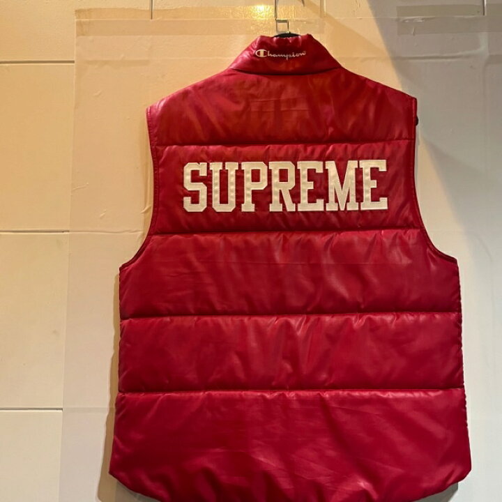 楽天市場】Supreme Champion 17ss Puffy Vest Size-M シュプリーム  