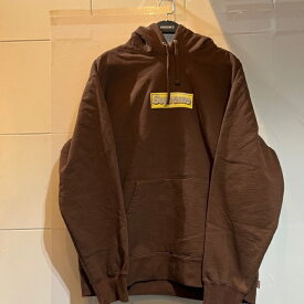 22ss Supreme Bling Box Logo Hooded Sweatshirt Dark Brown Lサイズ シュプリーム ブリング ボックス ロゴ フーディー スウェットシャツ ダーク ブラウン パーカー 南堀江店【中古】