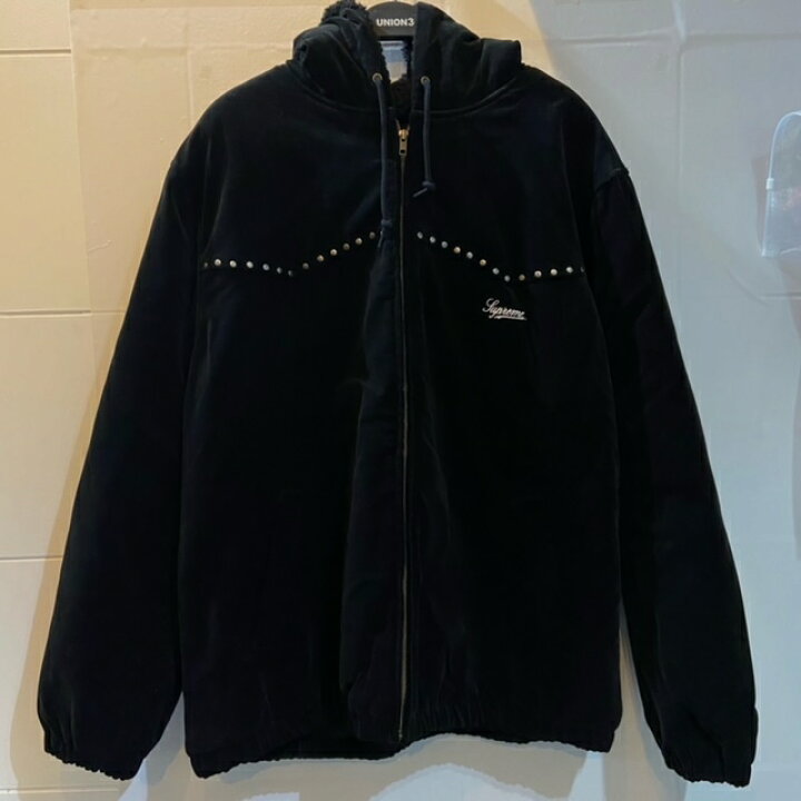 楽天市場】Supreme 21aw Studded Velvet Hooded Work Jacket Size-XL  
