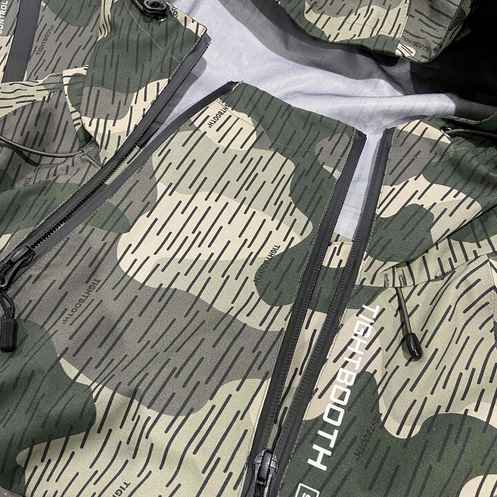 楽天市場】TIGHTBOOTH 23aw RAIN CAMO 3-LAYER MOUNTAIN PARKA Lサイズ 