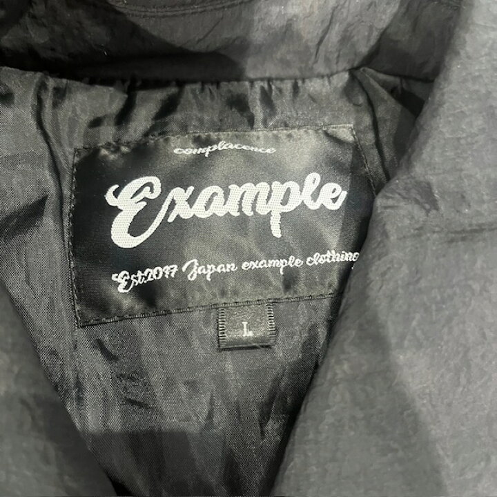 楽天市場】EXAMPLE COACH JACKET Lサイズ エグザンプル 中綿ナイロン 