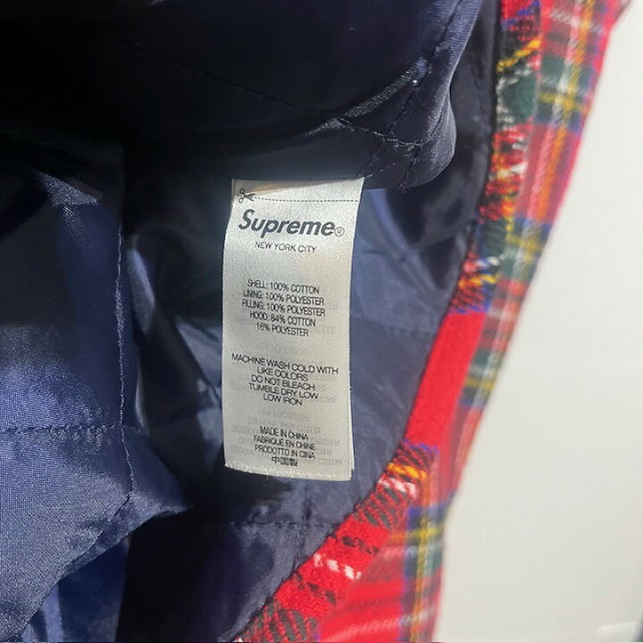 楽天市場】Supreme 23aw Tartan Flannel Hooded Shirt Size-M 