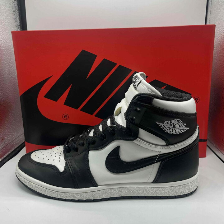 楽天市場】NIKE 23ss AIR JORDAN 1 HIGH 85 27.5cm BLACK/WHITE BQ4422 