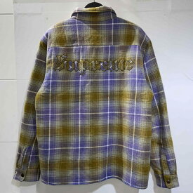 Supreme 22aw Shearling Lined Flannel Shirt Size-M シュプリーム シアリングラインドフランネルシャツ 南堀江店【中古】