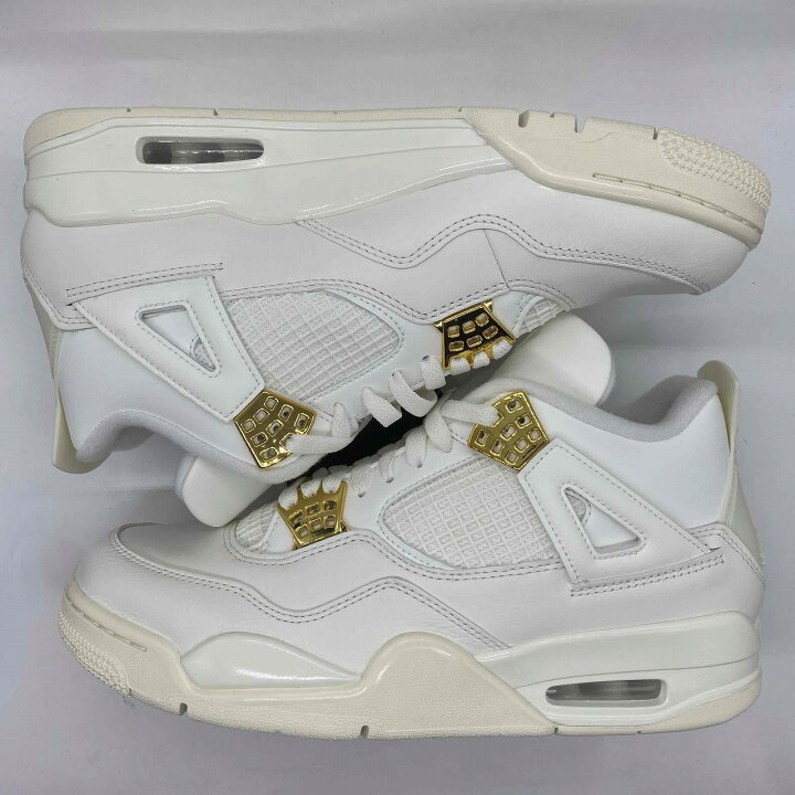 楽天市場】NIKE 2024 WMNS AIR JORDAN 4 RETRO WHITE&GOLD 27.5cm  