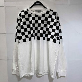 UNDERCOVER 23aw FRAGMENT COTTON L/S TEE XLサイズ アンダーカバー フラグメントデザイン チェッカー長袖Tシャツ 南堀江店【中古】