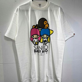 A BATHING APE SANRIO LITTLE TWIN STARS BABY MILO TEE 2009年 Lサイズ アベイシングエイプ サンリオリトルツインスターズベイビーマイロ キキララ半袖Tシャツ BAPE 南堀江店【中古】