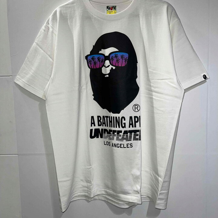 楽天市場】A BATHING APE UNDEFEATED LA BAPE HEAD TEE 2014年 Lサイズ 