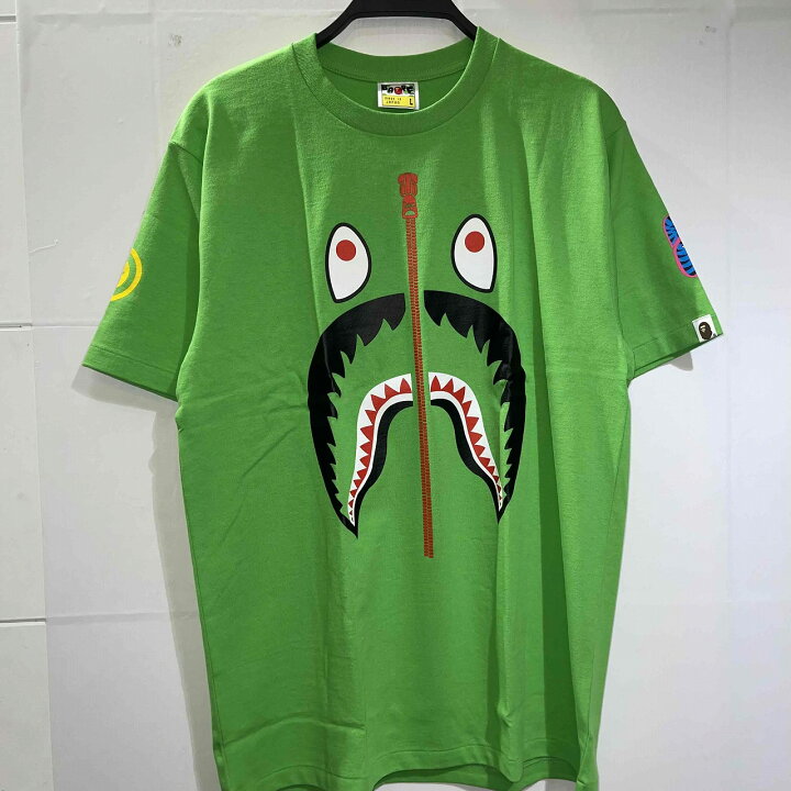 楽天市場】A BATHING APE SHARK TEE Lサイズ アベイシングエイプ 