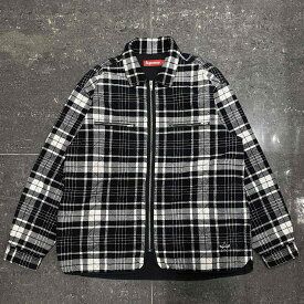 Supreme 24aw Quilted Flannel Zip Up Shirt Size-XL シュプリーム キルテッドフランネルジップアップシャツ 南堀江店【中古】