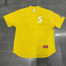 Supreme 24aw S Logo Baseball Henley SIZE-L シュプリーム エスロゴベースボールヘンリー半袖Tシャツ 南堀江店【中古】