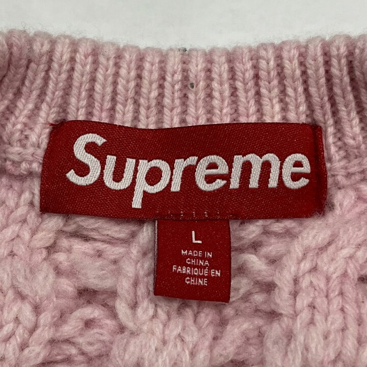 楽天市場】Supreme 23aw Applique Cable Knit Sweater Size-L 