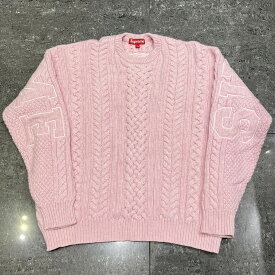 Supreme 23aw Applique Cable Knit Sweater Size-L シュプリーム アップリケ ケーブルニットセーター 南堀江店【中古】