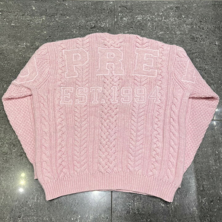 楽天市場】Supreme 23aw Applique Cable Knit Sweater Size-L 
